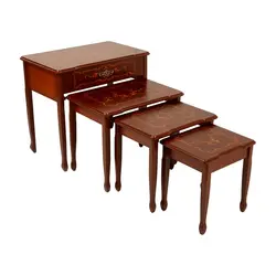 میز عسلی آلوارس مدل ارکیده معرق چهار تکه کد MA02