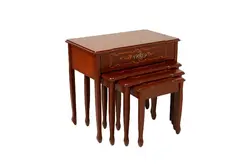 میز عسلی آلوارس مدل ارکیده معرق چهار تکه کد MA02