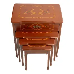 میز عسلی آلوارس مدل ارکیده معرق چهار تکه کد MA02