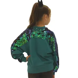 بلوز دورس پولک دوزی دخترانه سبز