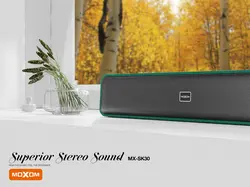 اسپیکر بلوتوثی قابل حمل ماکسوم  مدل moxom  mx-sk30