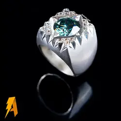 انگشتر دستساز نقره موزانایت مخراج الماس طبیعی افریقایی کد ۲۹۳۷