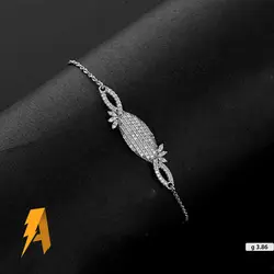 دستبند زنانه نقره کد ۱۱۲۴۲