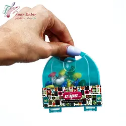 پونز گل رنگی جعبه طلقی کلیپس