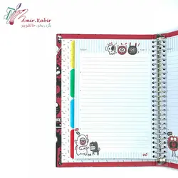 دفتر کلاسور 26 سوراخ کاغذ طرح دار کاما