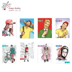 دفتر 80 برگ ته چسب شفیعی کد 4 سری B