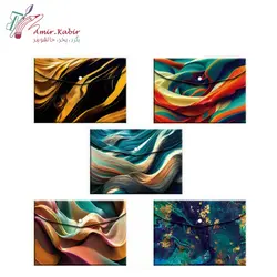 پوشه دکمه دار طرح کلاسیک A4 عرش