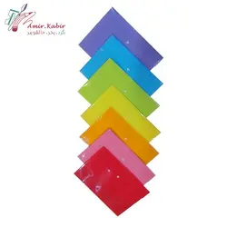 پوشه دکمه دار پلاستیکی A4 پارسیکار