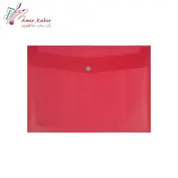 پوشه دکمه دار پلاستیکی A4 پارسیکار