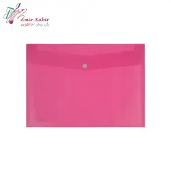 پوشه دکمه دار پلاستیکی A4 پارسیکار
