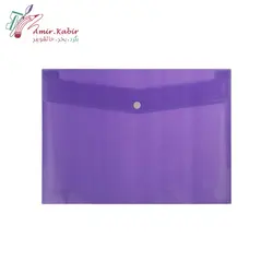 پوشه دکمه دار پلاستیکی A4 پارسیکار