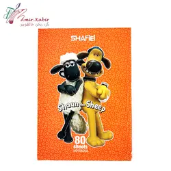 دفتر 80 برگ ته چسب شفیعی کد 7