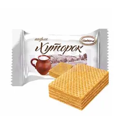 ویفر روسی زیموپوک آکوند با کرم شیری وزن 500 گرمAkkond Xymopok Russian Wafer With Milky Taste 500gr
