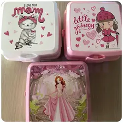 ظرف غذای کودک هوبی لایف مدل Premium طرح دخترانه و پسرانه کد 021175Hobby Life Demirel Plastik Premium Resimli Beslenme Kutusu 02 11175