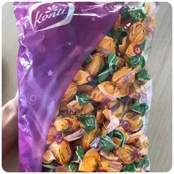 پاستیل ژله ای میوه ای کنتی طعم انبه مدل Frumba Mango بسته یک کیلوییKonty Candies Frumba Mango 1kg