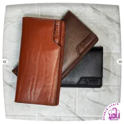 کیف پول چرم  طبیعی مردونه کتی POLO
