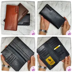 کیف پول چرم  طبیعی مردونه کتی POLO