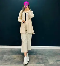 ست مانتو و شلوار مکرومه – کد 50277