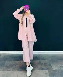 ست مانتو و شلوار مکرومه کد 50321