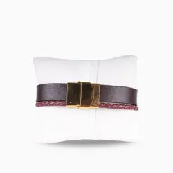 دستبند چرم طبیعی مدل آناویز