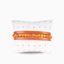 دستبند چرم طبیعی مدل آناویز