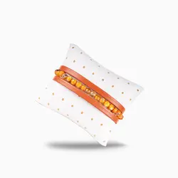 دستبند چرم طبیعی مدل آناویز