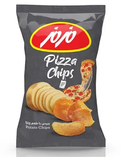 چیپس برگه ای پیتزا مزمز
