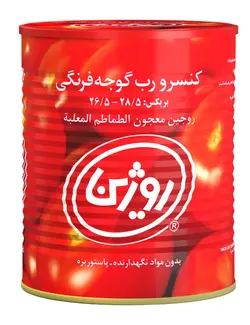 رب گوجه فرنگی روژین 800گرمی بسته 12 عددی