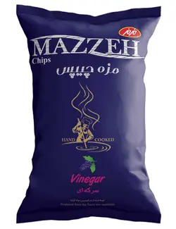 مزه چیپس سرکه ای مزمز