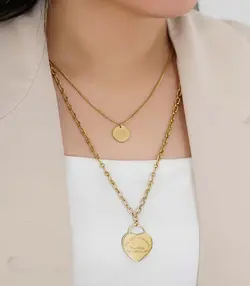 گردنبند زنانه دولاین تیفانی استیل