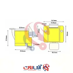 گیره (سگک)  زبانه کوتاه برای تستر بردمدارچاپی