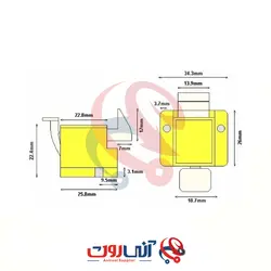 گیره (سگک)  زبانه بلند برای تستر بردمدارچاپی