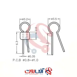 تست پوینت مشکی Looped PCB Test