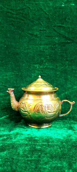 قوری برنجی قلم شیرخورشید