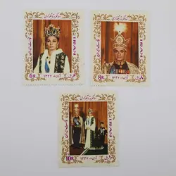 تمبر سری سالگرد تاج گذاری محمدرضا شاه – آبان 1347