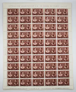 تمبر ازدواج محمدرضا شاه پهلوی و فوزیه اردیبهشت 1318 – دو ورق 50 تایی