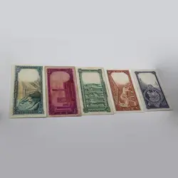 ست 5 عددی اسکناس های 10، 20، 50، 100 و 200 ریالی سری سوم محمدرضا شاه – 11/800715