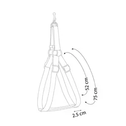 قلاده كتفى سايز 3 ساده همراه با ليد