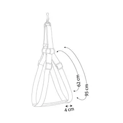 قلاده كتفى سايز 4  دو لایه شبرنگ همراه با ليد