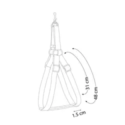 قلاده کتفی  سایز1  مدل سیلک همراه با لید