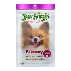 تشویقی مخصوص سگ با طعم بلوبری Jerhigh Blueberry 70 gr