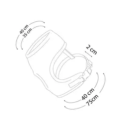 قلاده كتفى پد دار سايز 2 VIP همراه با لید