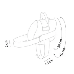 قلاده كتفى کماندو سايز 1  همراه با لید