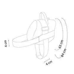 قلاده كتفى کماندو سايز3همراه با لید