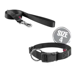 قلاده گردنی   تسمه‌ای سایز 4 دولایه (همراه با لید)