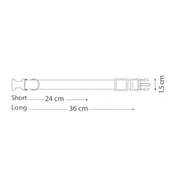 قلاده گردنی تسمه ای سایز1 ( توپی ) بدون لید