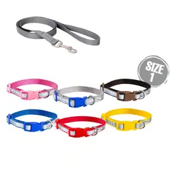 قلاده گردنی تسمه ای سایز1 شبرنگ (همراد یا لید)