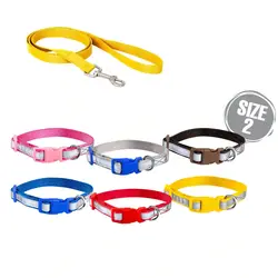 قلاده گردنی تسمه ای سایز2 شبرنگ (همراد یا لید)