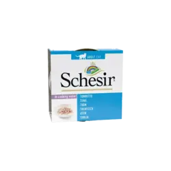 کنسرو غذای گربه ماهی تن آبدار شسیر مدل Schesir Tuna In Cooking Water وزن 85 گرم