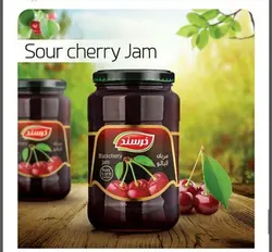 خرسند مربا آلبالو 800 گرمی 6 عدد